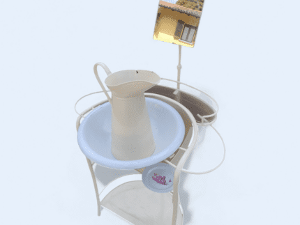 Toilette Vintage in Ferro smaltato