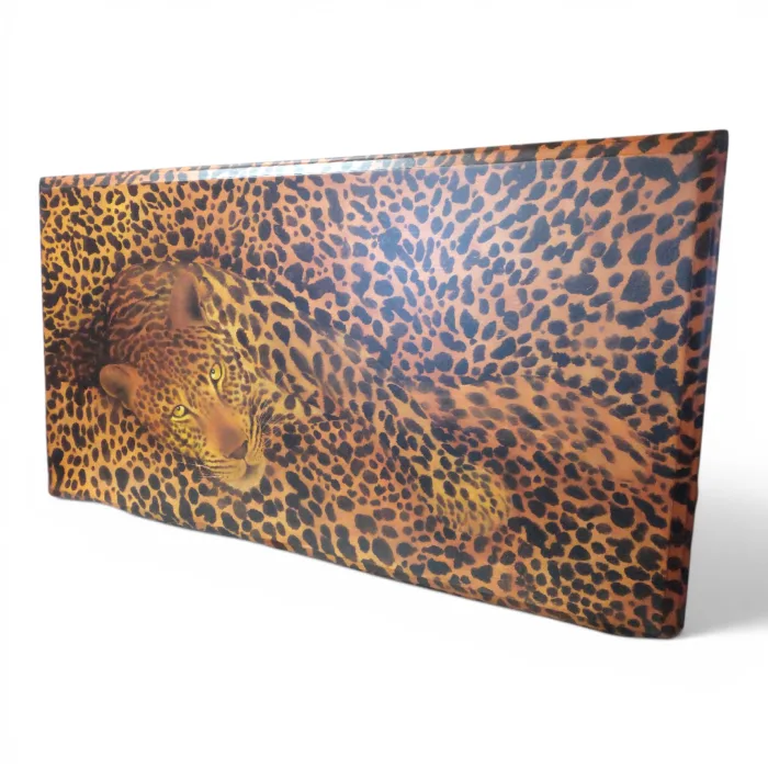 Tavolo Stile Chippendale Dipinto leopardo - Primi Anni '900 - Legno di faggio Massello - immagine 7